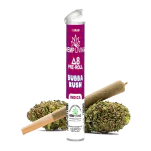 Hemp Living – Delta 8 Flower 1g Pre-Roll – Bubba Kush UK