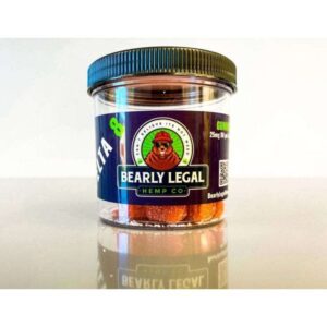 Bearly Legal Hemp Co Delta 8 THC Gummies – Strawberry 25mg