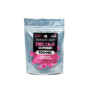 Blue Moon Hemp Delta 8 Gummies UK – Watermelon 10mg 10 Count