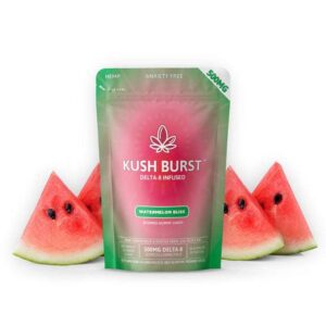 Kush Burst Delta 8 THC Gummies UK – Watermelon Bliss 50mg 10 Count