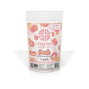 Buy Treetop Hemp Co Delta 8 Gummies UK – Peach 30mg